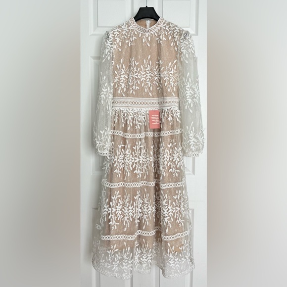 Ivy City Co., Sicily dress with champagne color lining, size S - Picture 2 of 15